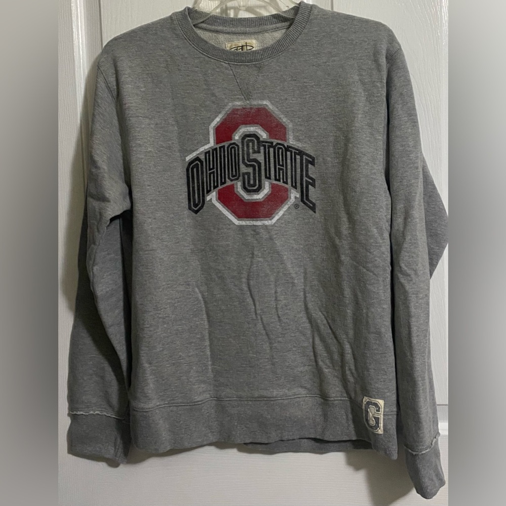 100-PERCENT COTTON GRAY OHIO STATE SWEATSHIRT